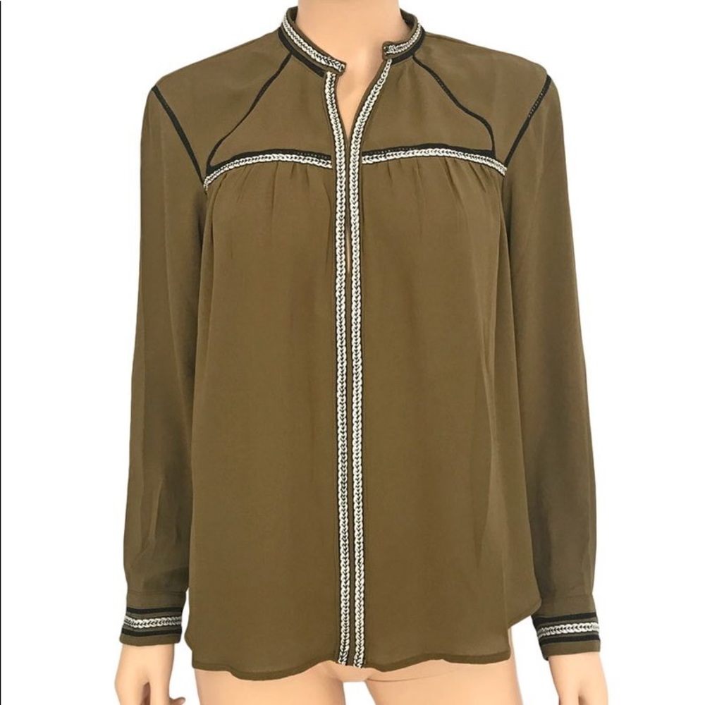 Greylin Olive Green Blouse